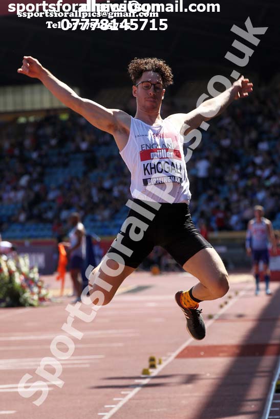 Mens long jump, 2019 Muller British Championships, Alexander Stadium, Birmingham. Photo: David T. Hewitson/Sports for All Pics